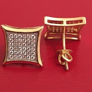 14K Gold Over Solid 925 Sterling Silver Earings